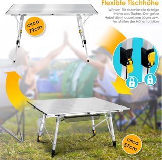 Mesa camping plegable KESSER - 30kg