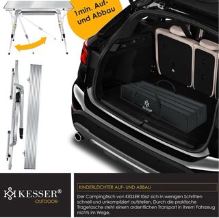 Mesa camping plegable KESSER - 30kg