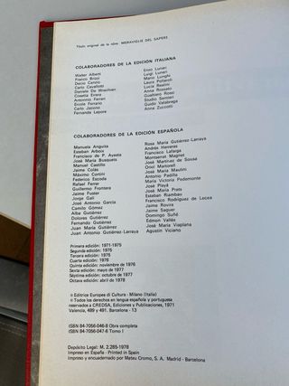 Enciclopedia Maravillas del saber 1978