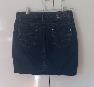 Falda vaquera azul marino S/36 G-smack