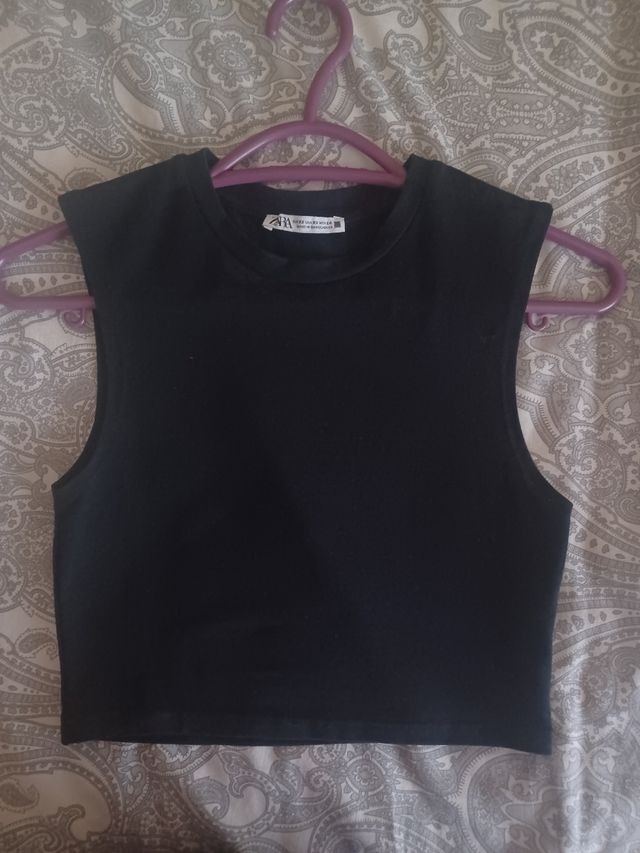 Top negro Zara - básico