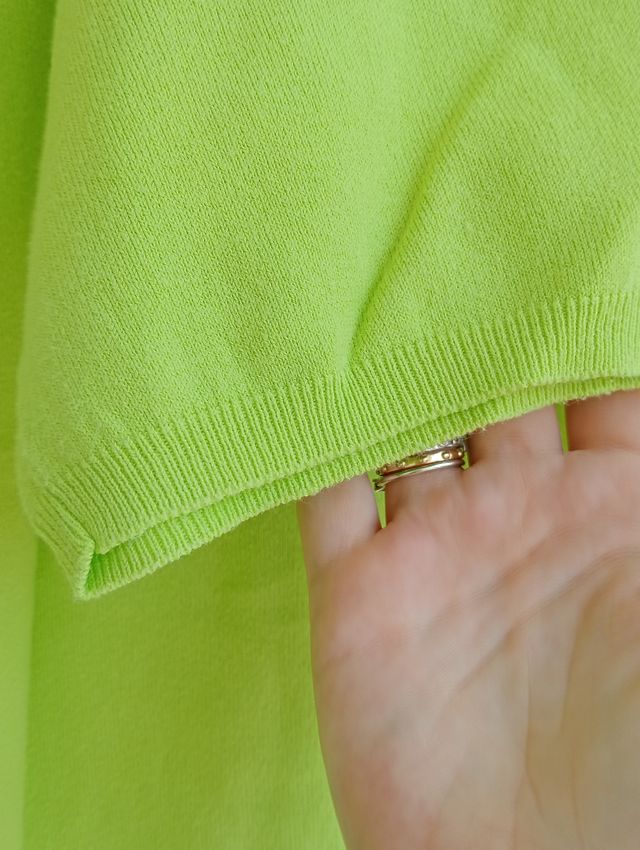 Maglia cotone colore lime