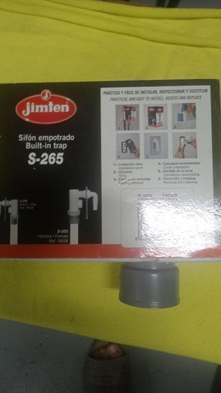 Sifón empotrado Jimten S-265 - Lavadora