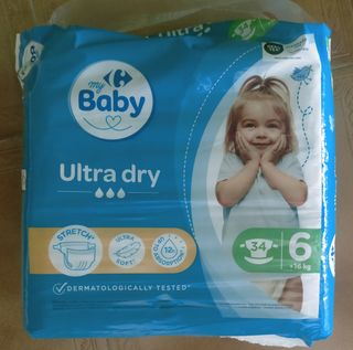 68 PAÑALES TALLA 6 MY BABY ULTRA DRY