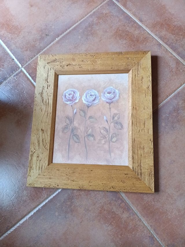 Cuadro decorativo con rosas