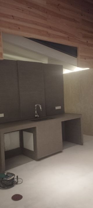 Encimera microcemento gris