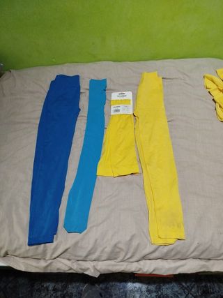 Mallas térmicas amarillas y azules