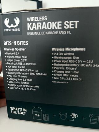 Karaoke Fresh 'n Rebel inalámbrico
NUEVO