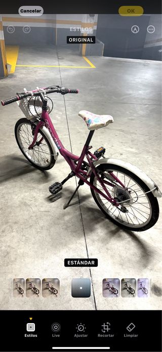 Bicicletta rosa da 20" per bambina