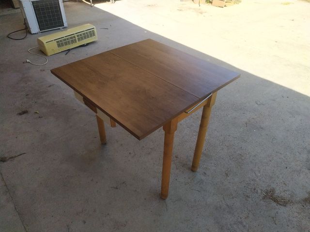 Mesa plegable madera marrón