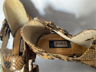Sandalias Zara piel print animal - 37