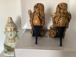 Sandalias Zara piel print animal - 37