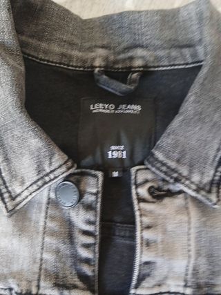 Chaleco vaquero gris M