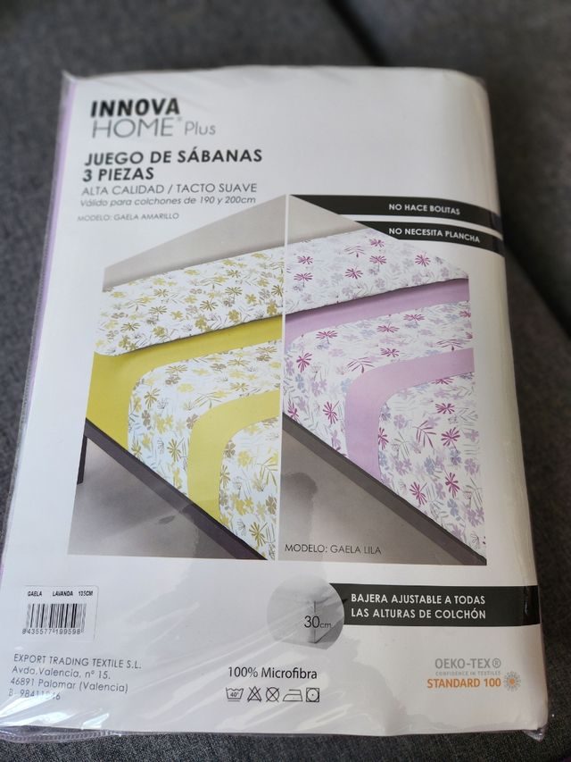 Sábanas 135cm - Microfibra - Lila