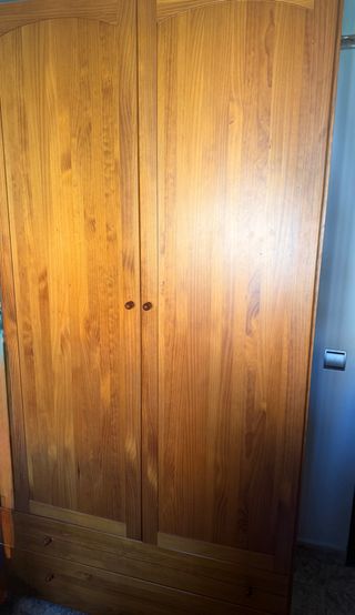 Armario madera 2 cajones