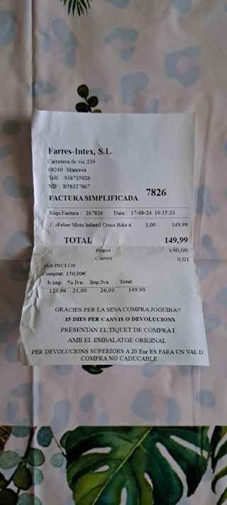 Moto Cross Infantil Batería