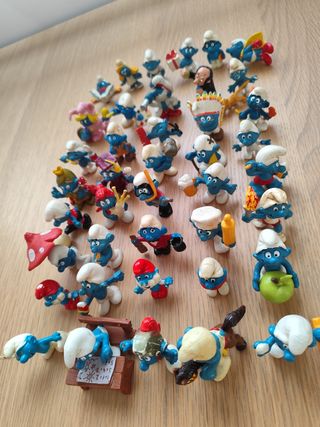 41 Pitufos figuras vintage