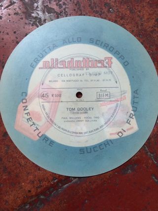 Vinile pubblicitario Fruttabella - Tom Dooley