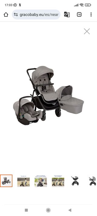 Silla paseo bebé + silla coche+ capazo