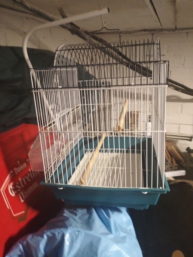 Gabbia per uccelli - Teal/Bianco