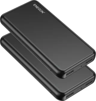 -50%!! | Batteria esterna ENEGON 2x 10000mAh Slim