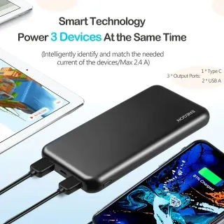 -50%!! | Batteria esterna ENEGON 2x 10000mAh Slim