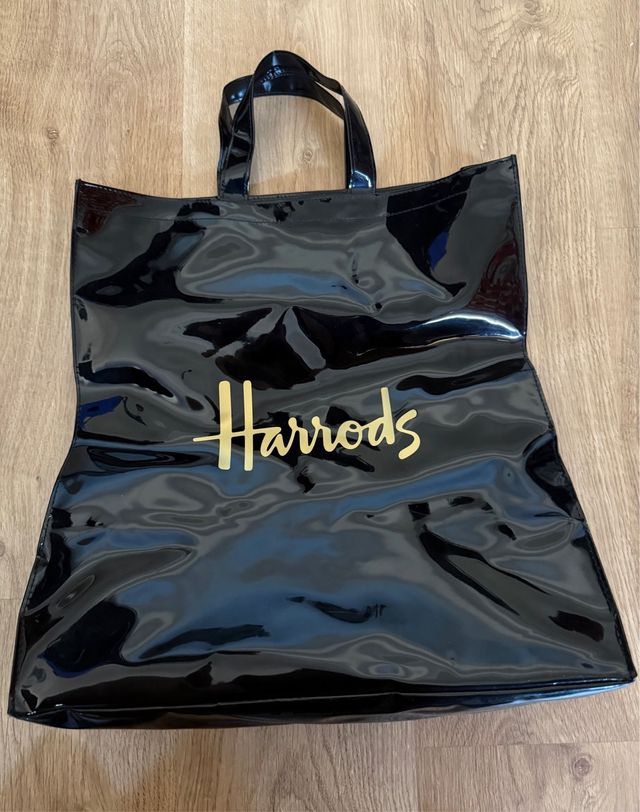 bag bolsa harrods negra Bolsa Harrods negra 44x38cm de segunda mano por 10 EUR en