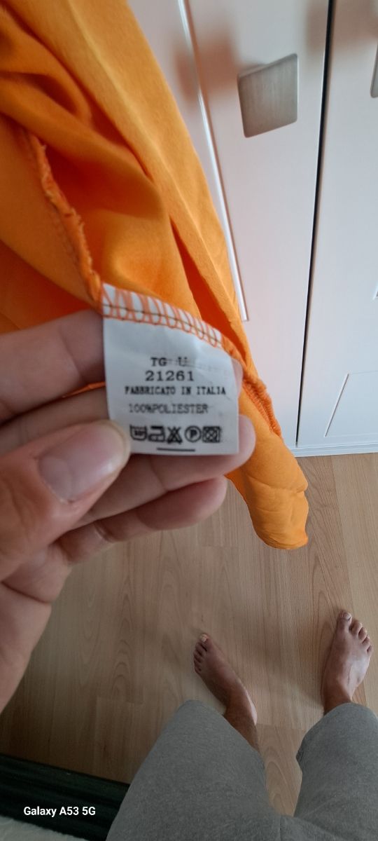 Vestido largo naranja