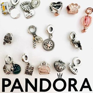 15 charms Pandora plata/oro