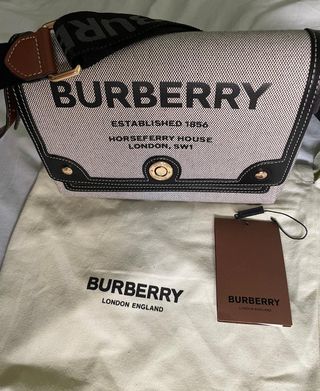 Bolso Burberry Horseferry - Beige/Negro