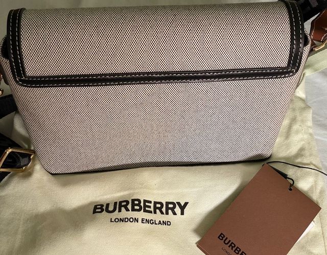 Bolso Burberry Horseferry - Beige/Negro