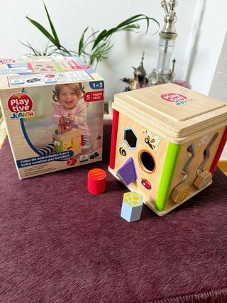 Cubo actividades Playtive Junior - Madera