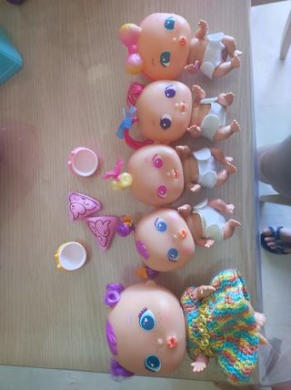 4 Muñecas Bellies pequeñas