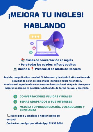 clases de conversación en verano