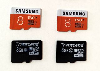 Lote de 04 memorias Micro SD 8GB 