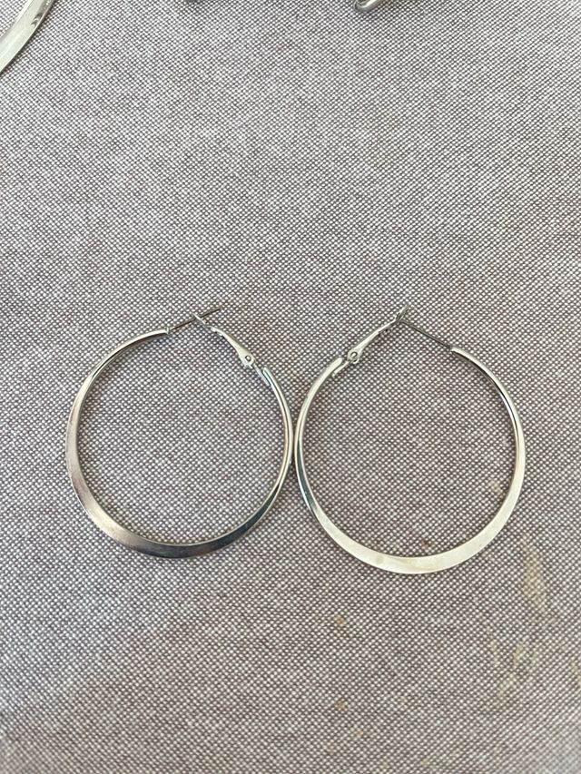 Lote completo de bisutería plateada