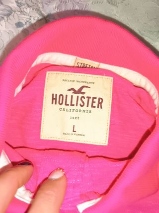 Polos Hollister L - Rosa y Verde