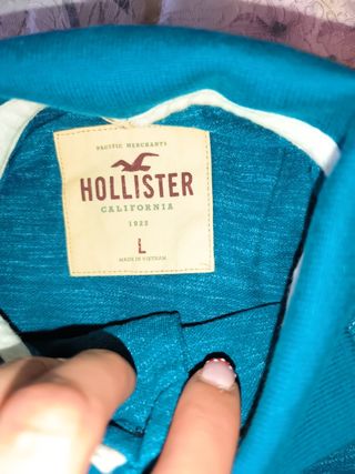 Polos Hollister L - Rosa y Verde