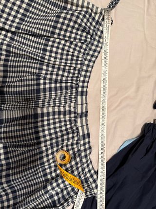 Delantal blanco y negro traje regional / castañera