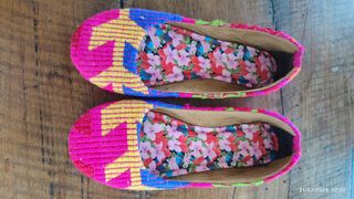 Ballerine multicolor in tessuto