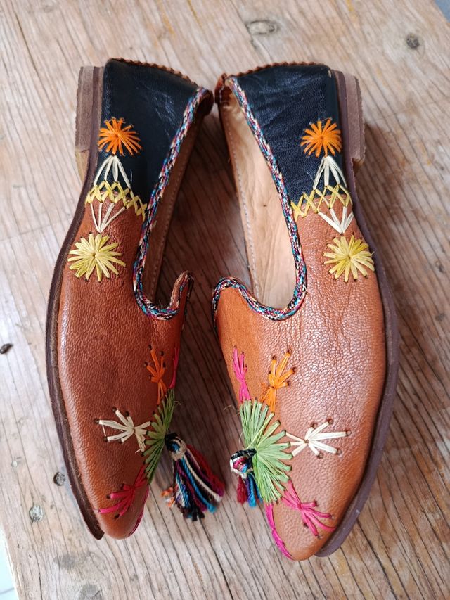 Mocassini da barca artigianali etnici