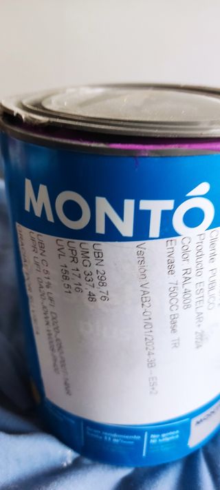 Pintura plástica RAL 4008 - 750cc