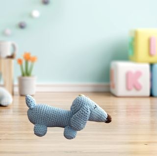 Amigurumi Perro Salchicha Azul