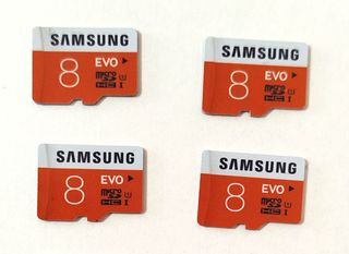 Lote de 04 memorias Micro SD Samsung EVO 8GB