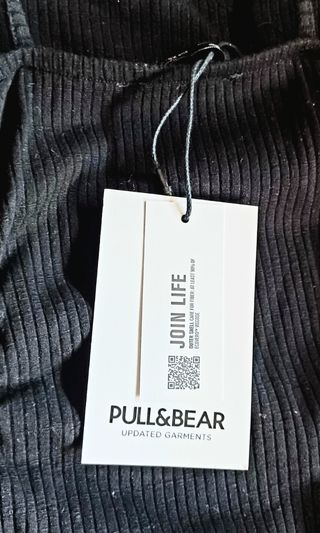 Vestido negro Pull&Bear XS