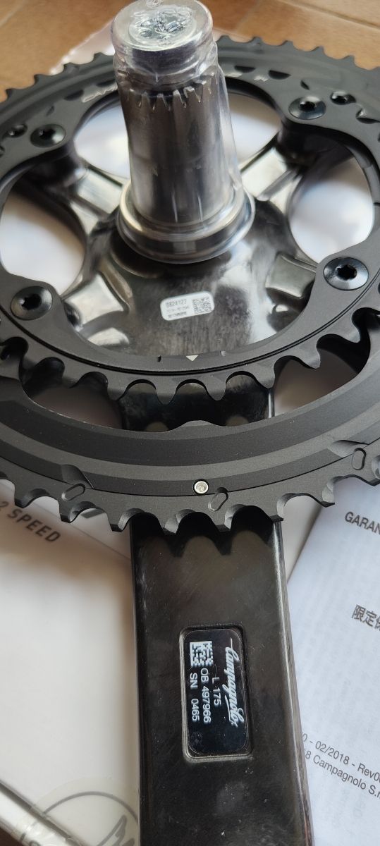 Bielas Campagnolo Record 12v 175mm. 50-34. Carbono