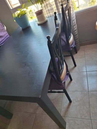 Mesa comedor extensible +  6 sillas