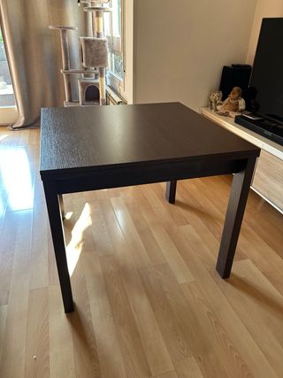 Mesa comedor cuadrada extensible 90x90/180x90