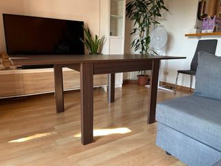 Mesa comedor cuadrada extensible 90x90/180x90