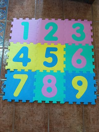 Alfombra números infantil